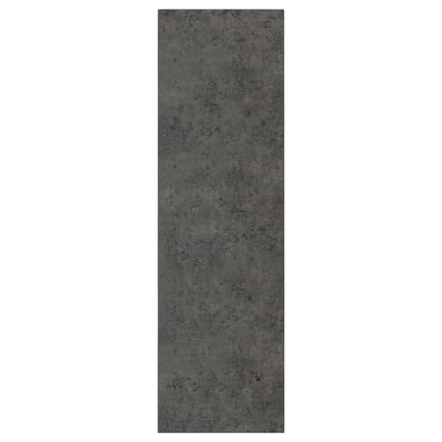KALHYTTAN dunkelgraue Küchentür, Betonstruktur; Rechteckige Form, glatte Laminatoberfläche.
