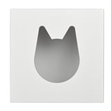 Moderner Katzenbetteinsatz für KALLAX Unit, gefertigt aus hochwertigem Melaminlaminat und robuster Faserplatte, die Komfort und Langlebigkeit gewährleistet.