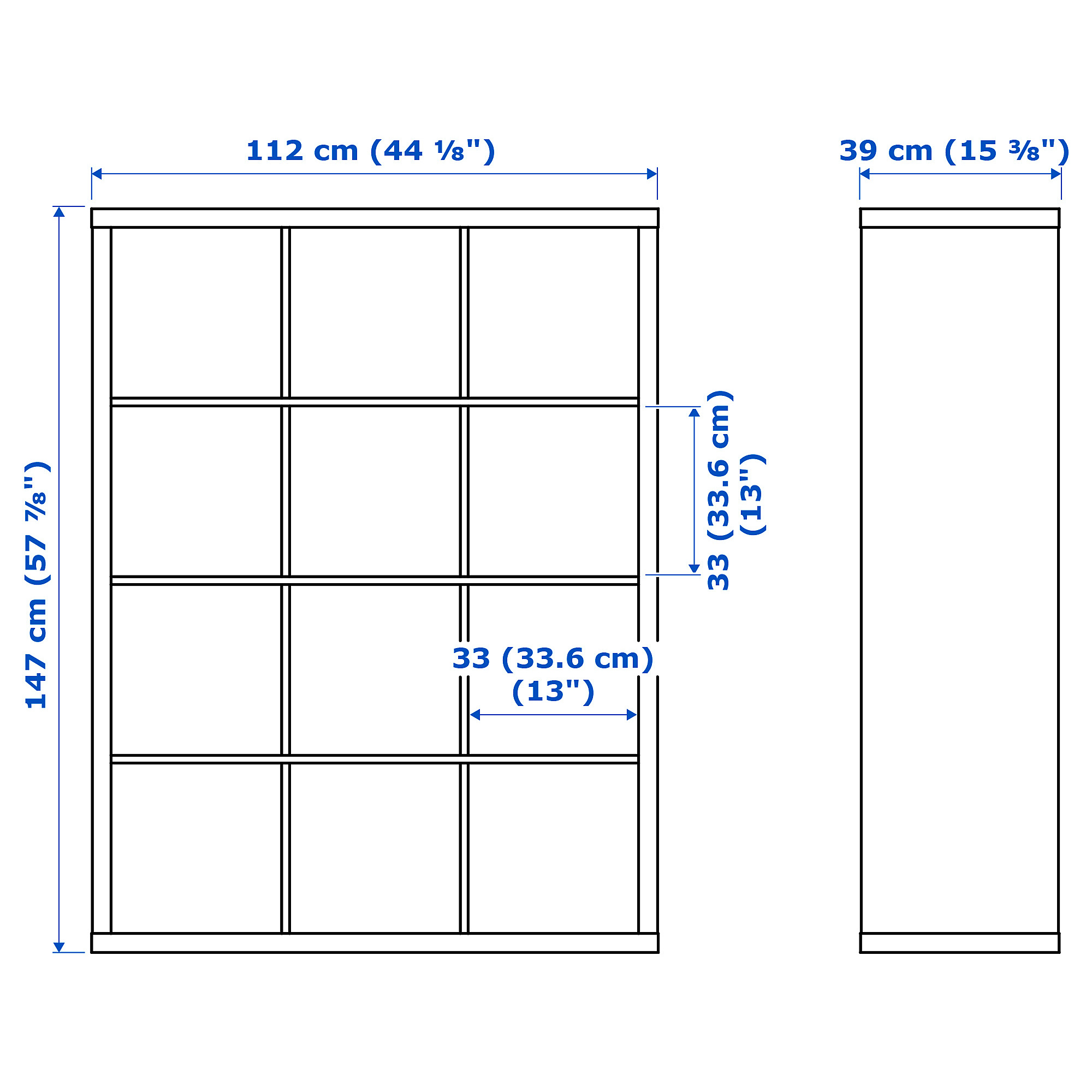 KALLAX Regal mit 6 Einsätzen weiß IKEA Österreich
