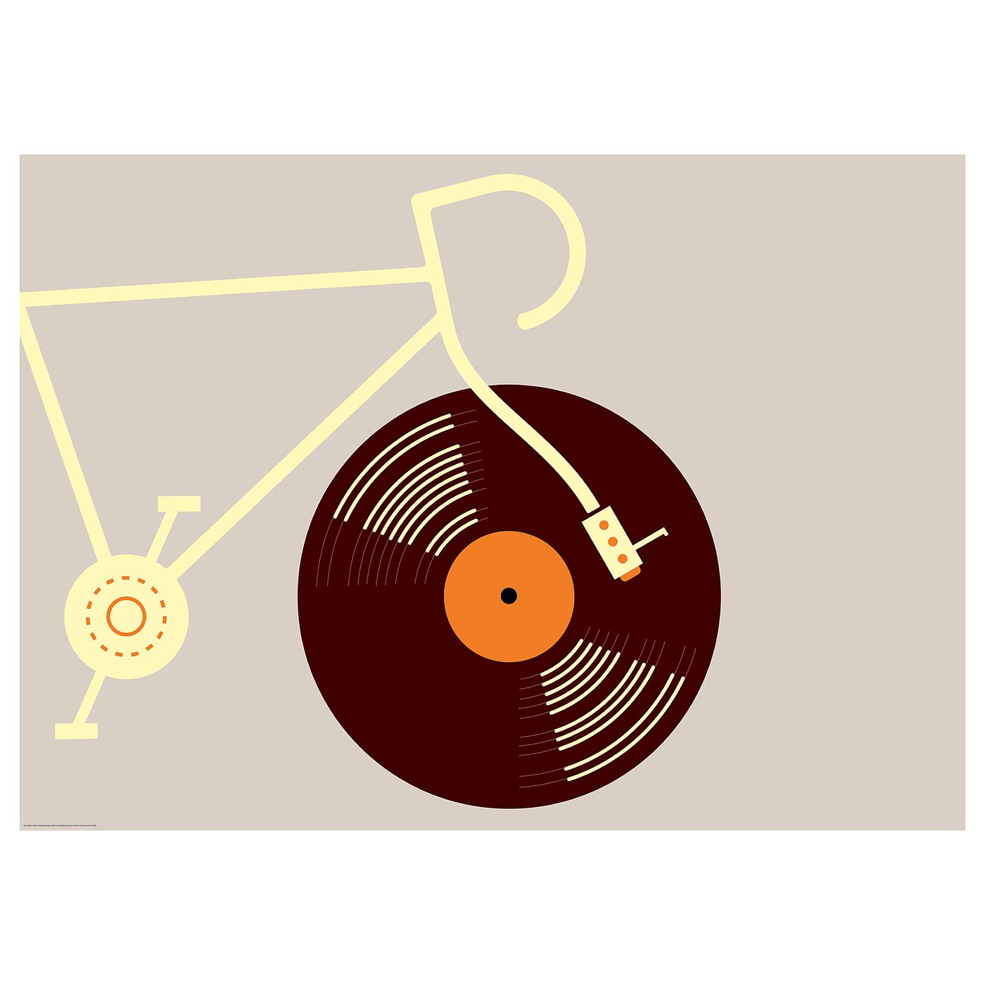 KATEBO Bild, Gelbes Fahrrad, 70x50 cm - IKEA Österreich