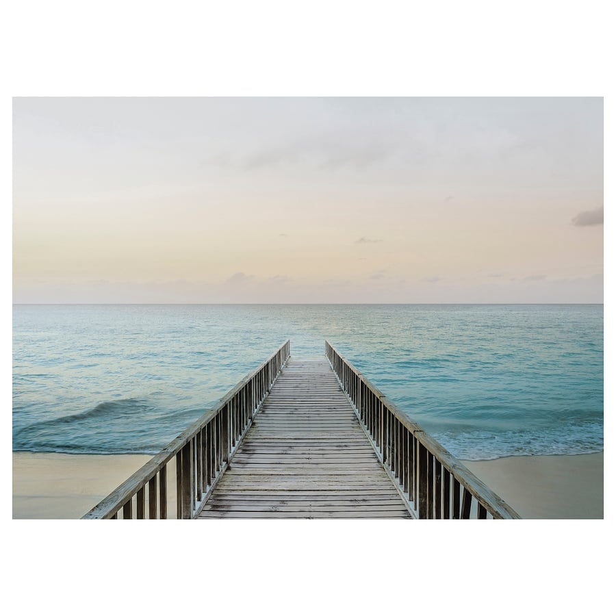 KATEBO Bild, Seebrücke am Strand, 70x50 cm - IKEA Österreich