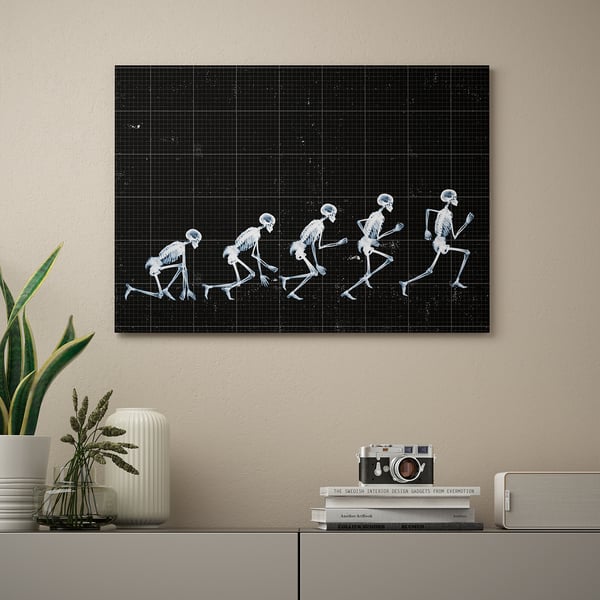 KATEBO Bild - Springendes Skelett/Polystyrol - IKEA Österreich