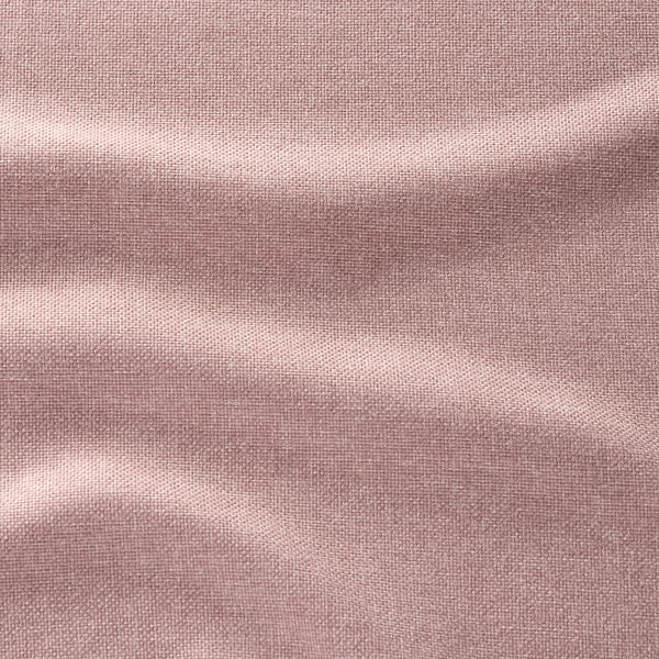 Concept KIVIK Sofas aus geriffeltem Stoff, der sein strukturiertes, rosafarbenes, elegantes Gewebe und seine weiche, luxuriöse Haptik zur Geltung bringt.