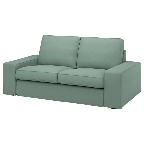 KIVIK Sofa, türkis, Plüsch, rechteckig, gemütlich, Zweisitzer.