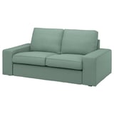 KIVIK Sofa, türkis, Plüsch, rechteckig, gemütlich, Zweisitzer.
