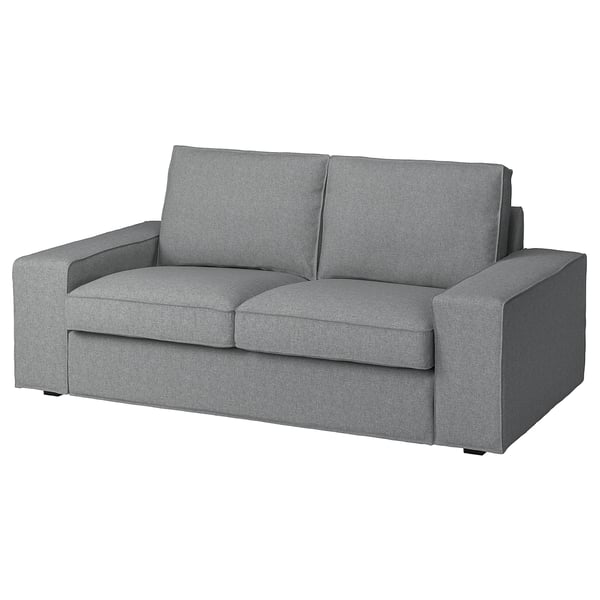 KIVIK graues Sofa; Modernes Design, niedrige Armlehnen, bequem, gepolstert mit recyceltem Polyester.