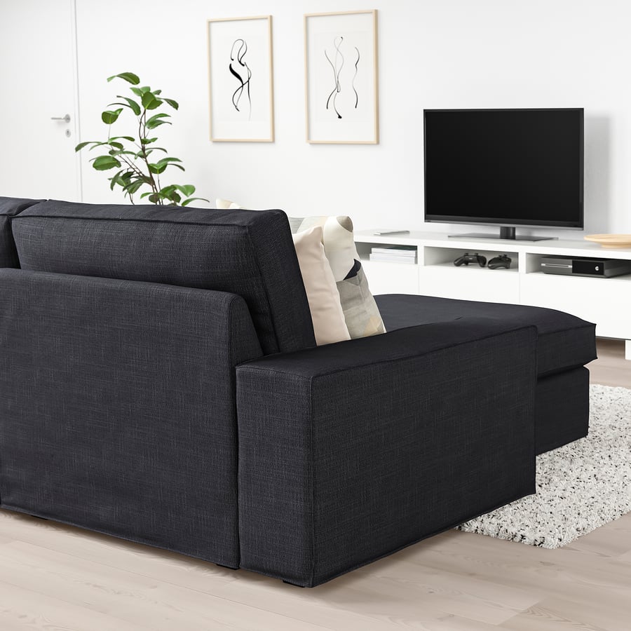 KIVIK 3erSofa mit Récamiere, Hillared anthrazit IKEA Österreich