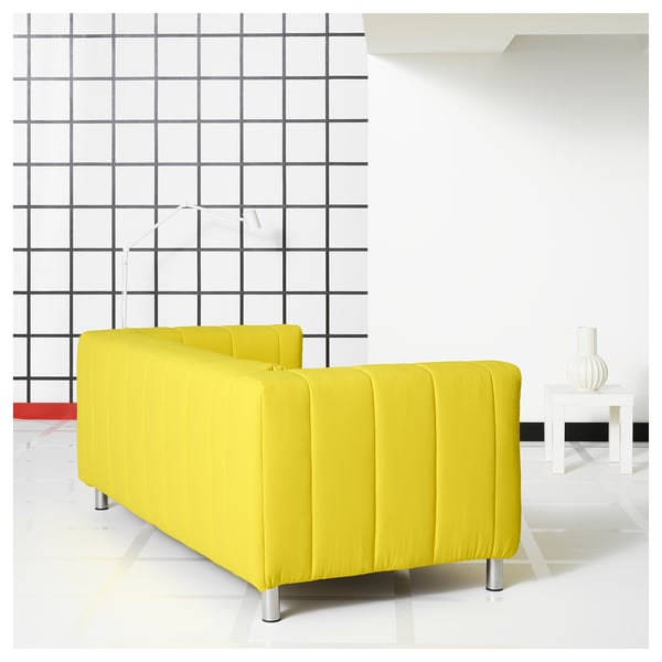 KLIPPAN Bezug 2er-Sofa, Långban leuchtend gelb