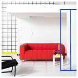 KLIPPAN Bezug 2er-Sofa, Långban leuchtend rot
