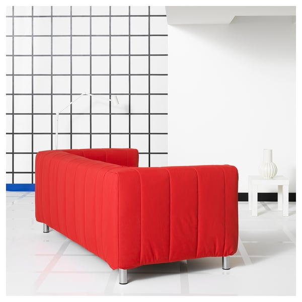 KLIPPAN Bezug 2er-Sofa, Långban leuchtend rot
