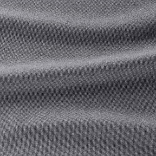 Nahaufnahme eines strapazierfähigen, spinngefärbten Stoffes mit dezentem zweifarbigem Effekt, der eine hochwertige Textur und ein hochwertiges Design zeigt.