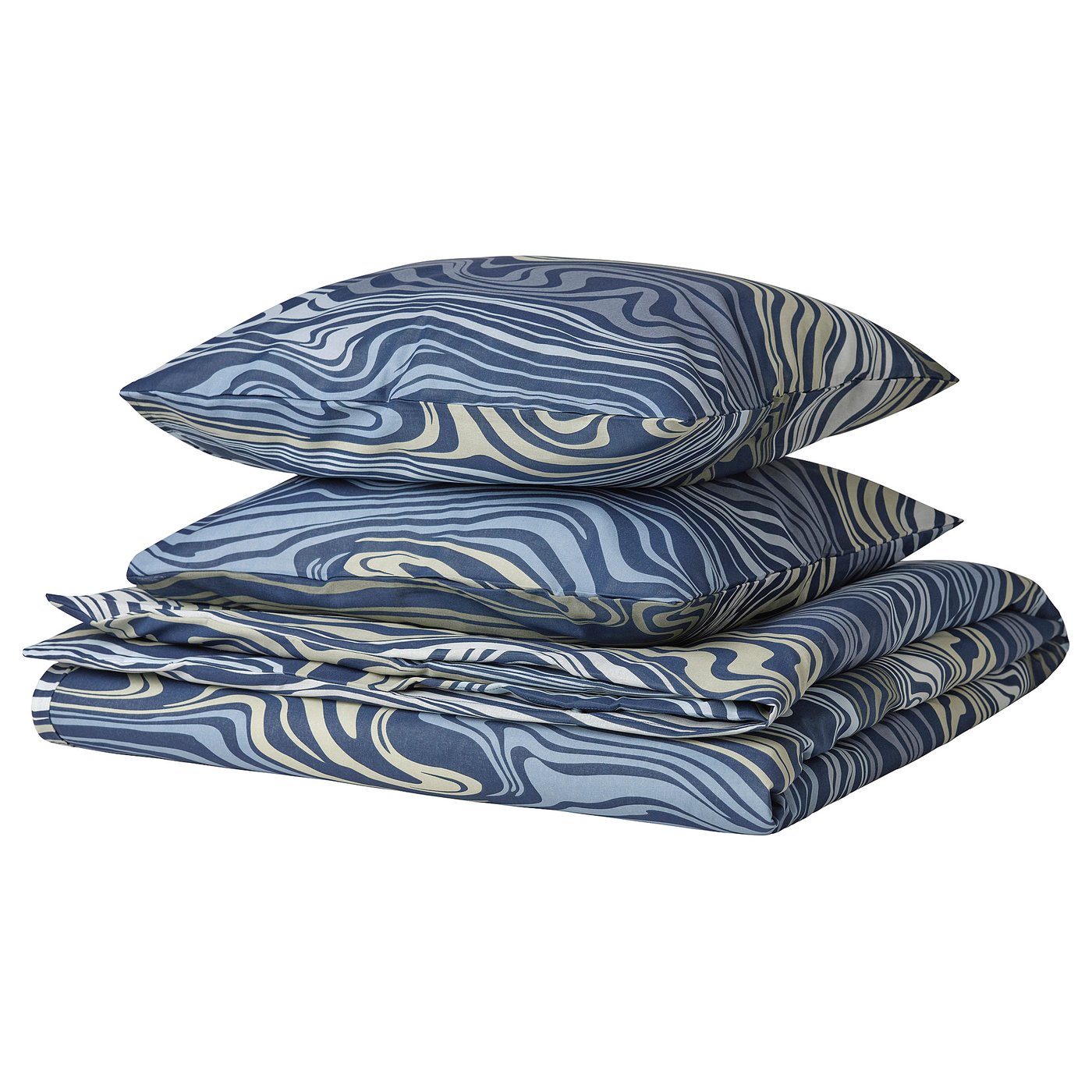 KLIPPNEJLIKA BettwäscheSet, 3teilig, blau/bunt, 240x220/50x60 cm