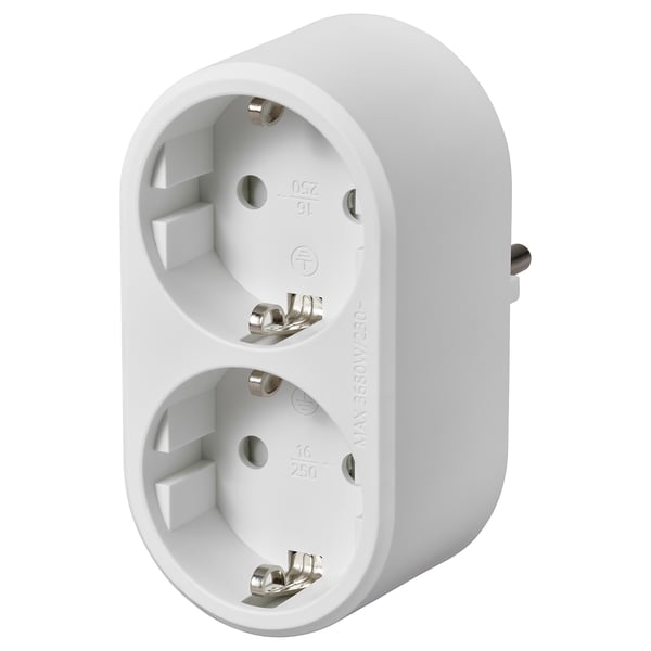 KOPPLA Zweigstecker 2-fach, weiß