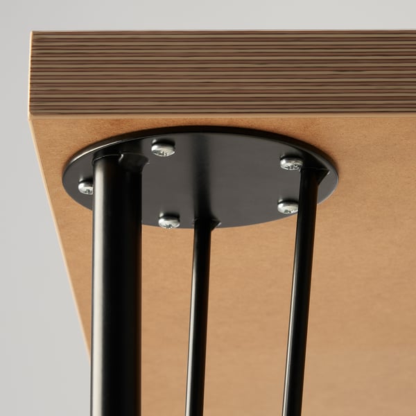 KRILLE Bein mit Rolle, schwarz, 70 cm