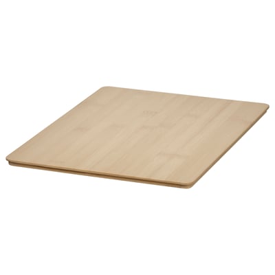 KUGGIS Bambusdeckel, naturbelassen, quadratisch, glatte Oberfläche.
