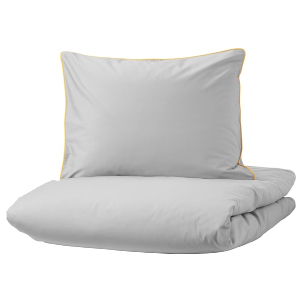 Kungsblomma Bettwascheset 2 Teilig Grau Gelb Ikea Osterreich