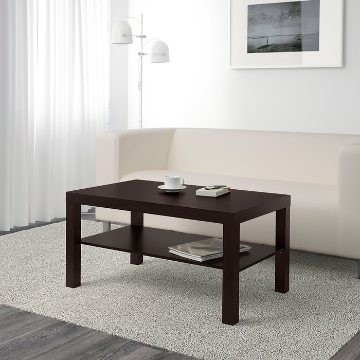IKEA Lack Couchtisch in Schwarzbraun; (90x55cm) im Sale main image 0