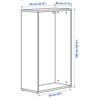 LASTARE Korpus, weiß, 60x30x100 cm