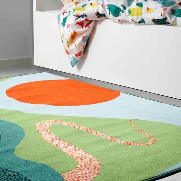Lattjo Teppich Kurzflor Bunt Ikea Osterreich