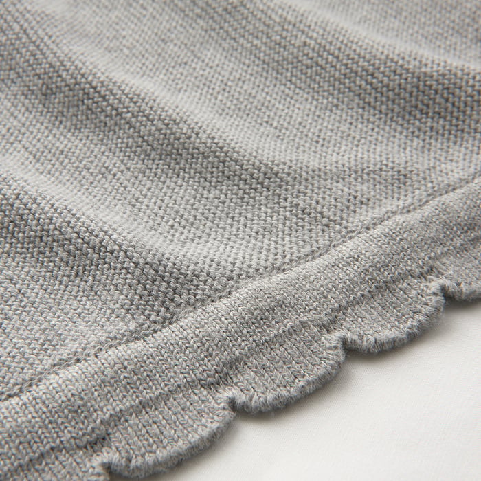 LEN Babydecke, gestrickt/grau, 70x90 cm - IKEA Österreich