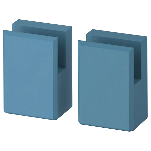 LERHYTTAN Beine für Dekosockel, blau, 8 cm