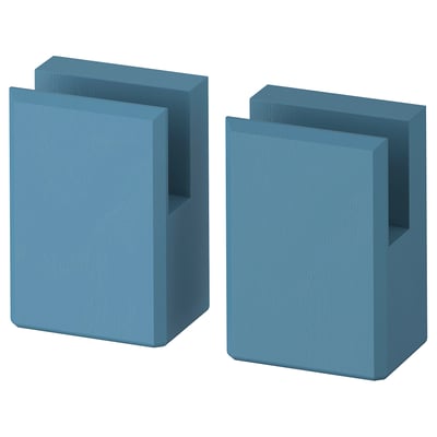 LERHYTTAN Beine für Dekosockel, blau, 8 cm