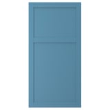 LERHYTTAN blaue rechteckige Tür, rustikaler Stil mit Holzrahmen und Furnierplatte.