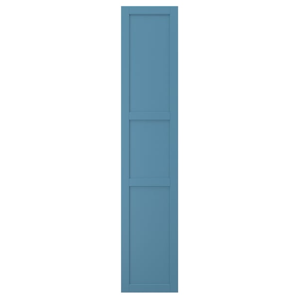LERHYTTAN blaue Tür, rechteckig mit Holzrahmen und Furnierplatten.