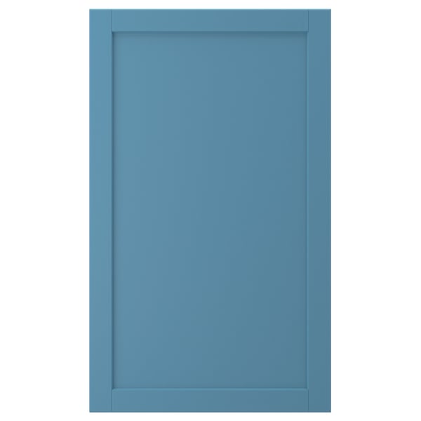 LERHYTTAN blaue Schranktür, einfach, rechteckig, rustikaler Stil, Birkenfurnier.