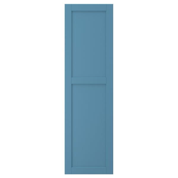 LERHYTTAN blauer Küchenschrank, rechteckig, Holzrahmen, Birkenfurnierplatte, klassisches Design.