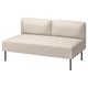 Option: LILLEHEM modulares Sofa, beige, U-Form, minimalistisch.