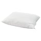 Option: Weißes LÖKSTAMFLY ergonomisches zerkleinertes Memory-Foam-Kissen, gesteppter Bezug, quadratische Form.