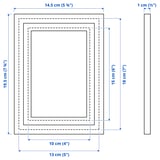 LOMVIKEN Bilderrahmen, schwarz, 13x18 cm