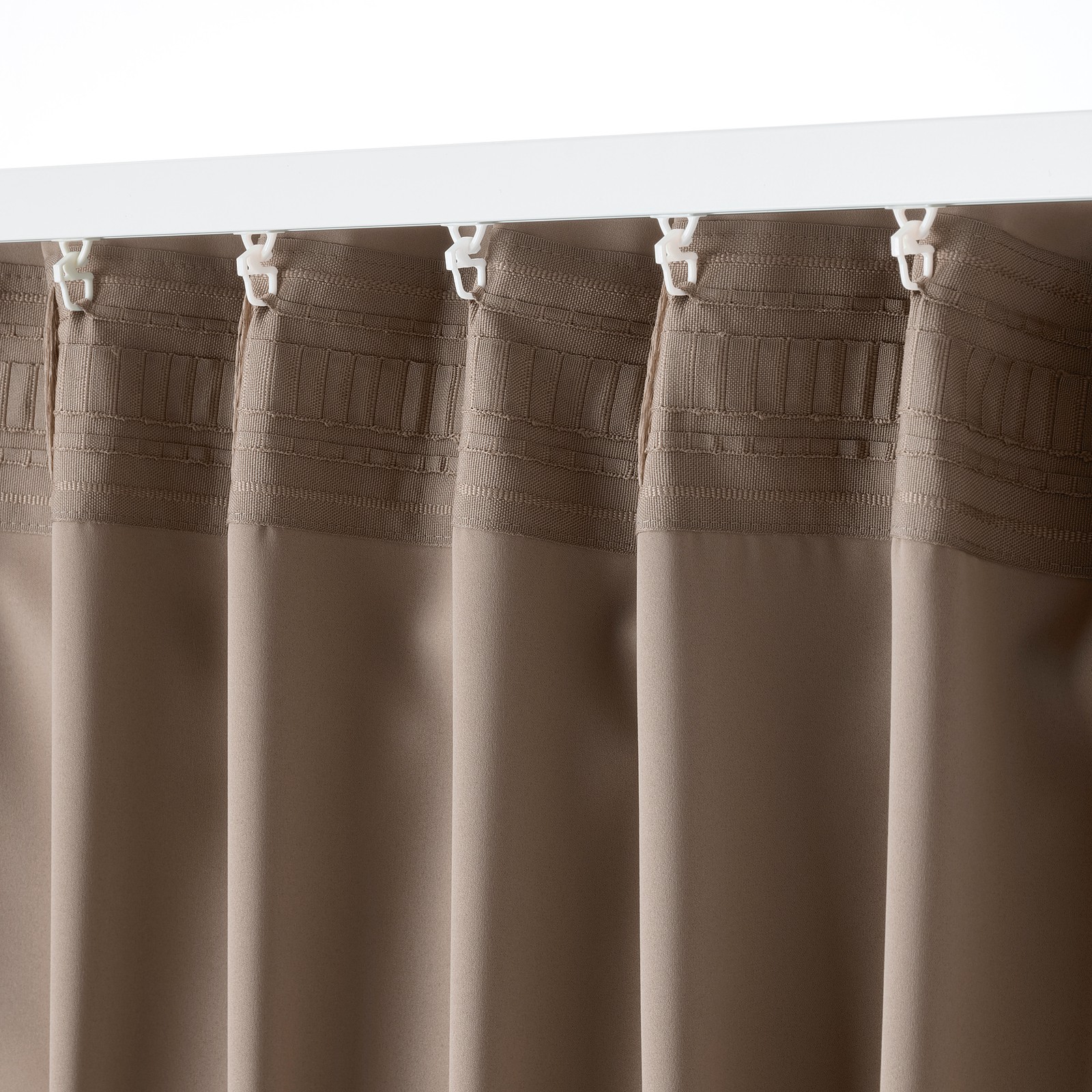 MAJGULL 2 Gardinenschals (abdunk.), grau/braun, 145x300 cm - IKEA