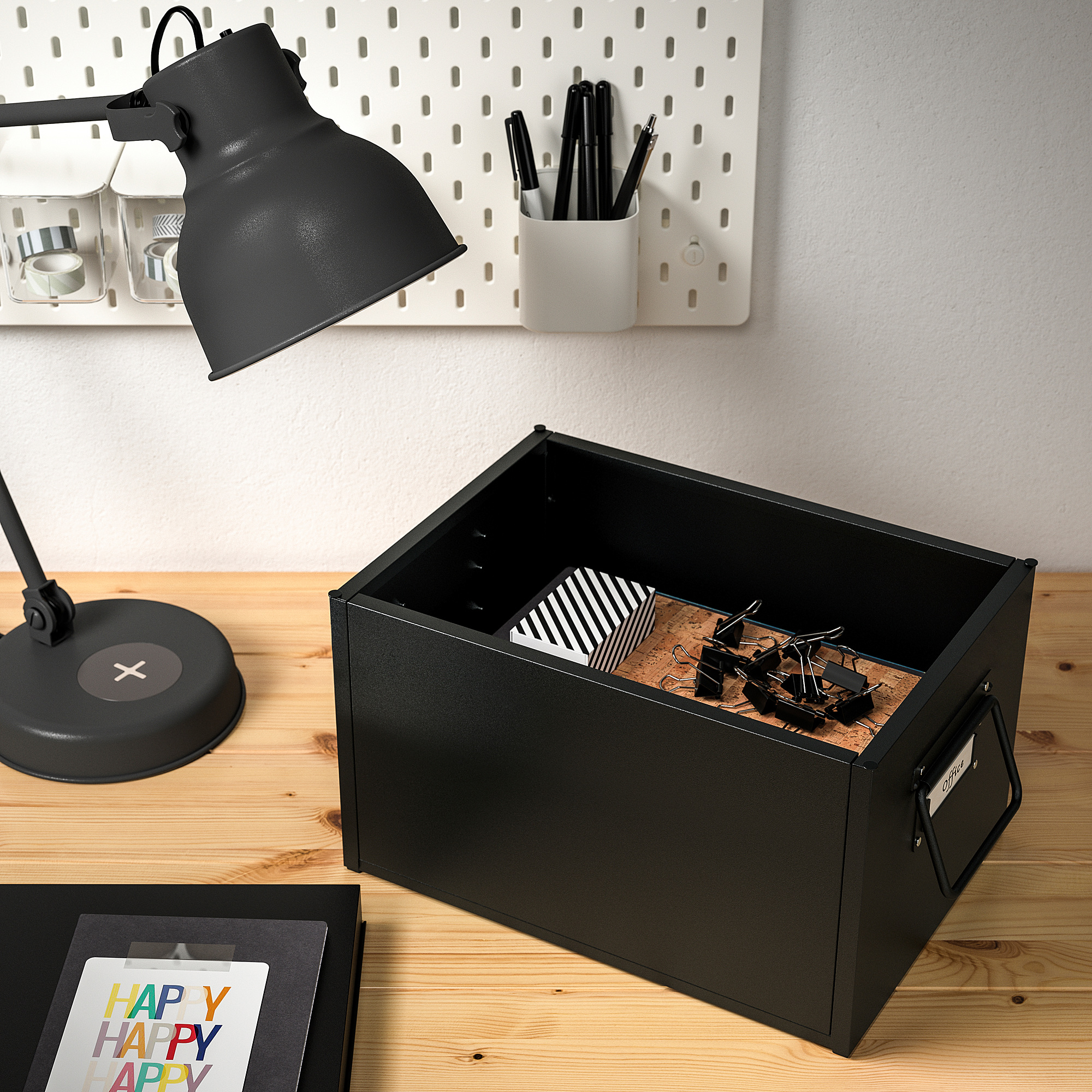 MANICK Box mit Deckel, schwarz. Online oder im Einrichtungshaus - IKEA
