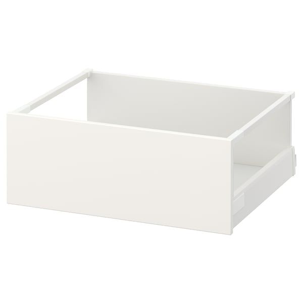 MAXIMERA Schublade: weiß, rechteckig, Stahl & Spanplatte, minimalistisches Design.