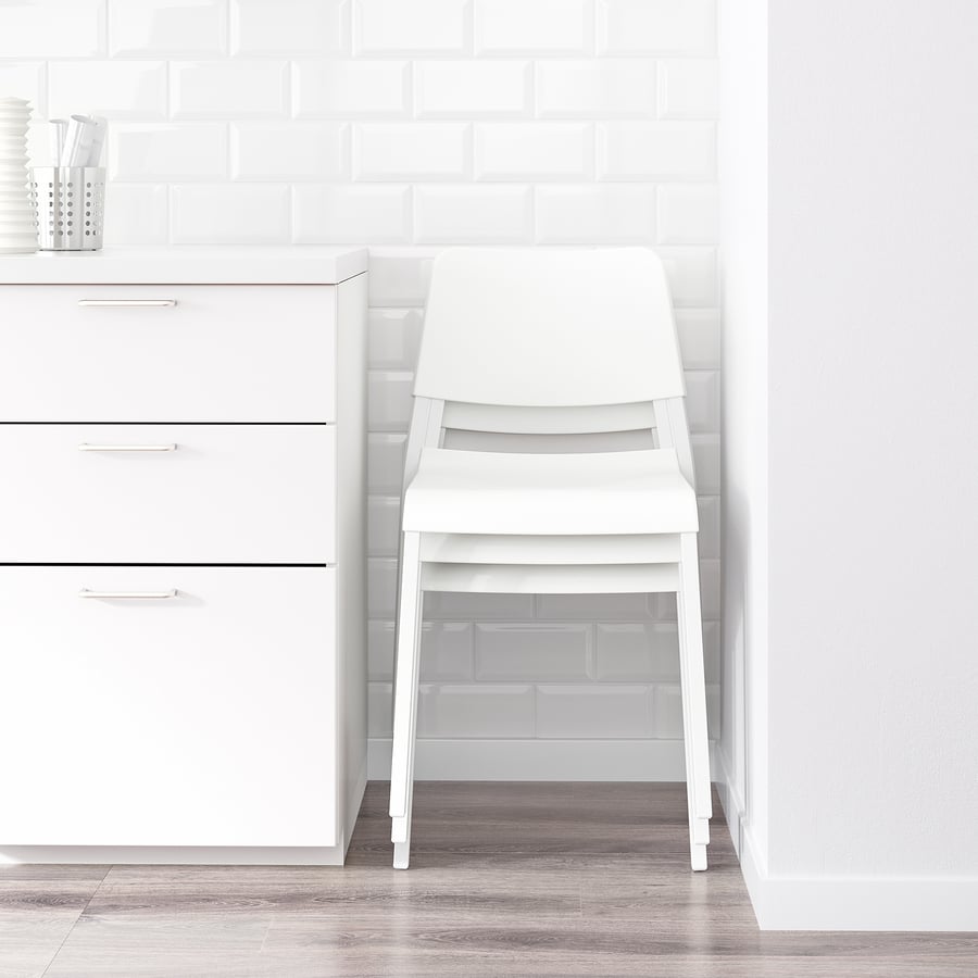 MELLTORP / TEODORES Tisch und 4 Stühle, weiß, 125 cm - IKEA Österreich