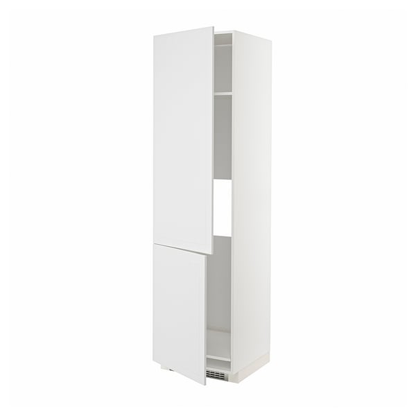 METOD Küchenschrank, weiß, quadratische Form, weiße Farbe, modernes Design, verstellbare Regale.