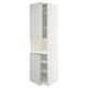 Weißer METOD-Küchenschrank mit verstellbaren Regalen, modernes, minimalistisches Design.