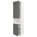 METOD Küchenschrank - grau - modern - 3 Fächer - weiß & grau.