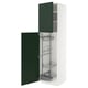 METOD Hochschrank mit Putzschrankeinr., weiß/Havstorp tiefgrün, 60x60x220 cm