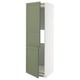 Ikea METOD Schrank, hoch, weiß & grün, verstellbare Regale, modernes Design.