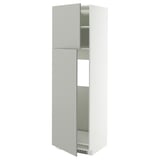 Ikea METOD Küchenzeile, weiß, hoch, 2 Türen, modernes Design.