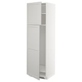 METOD weißer Küchenschrank mit zwei Türen und verstellbarem Regal.