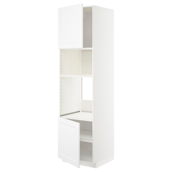 Weißer METOD-Küchenschrank mit verstellbaren Regalen, modernes Design.