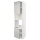 Ein weißer IKEA METOD Küchenschrank mit zwei offenen Türen, der eine moderne und minimalistische Aufbewahrungslösung bietet.