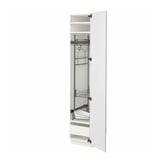 METOD / MAXIMERA Hochschrank mit Putzschrankeinr., weiß/Stensund weiß, 40x60x200 cm