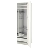 METOD / MAXIMERA Hochschrank mit Putzschrankeinr., weiß/Veddinge weiß, 60x60x200 cm