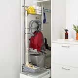 METOD / MAXIMERA Hochschrank mit Putzschrankeinr., weiß/Veddinge weiß, 40x60x200 cm