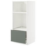 Ikea METOD weißer Schrank mit grüner Schublade, minimalistisches Design.